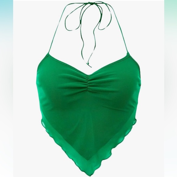 Floerns Green Halter Top size small. NWOT! - Picture 1 of 8